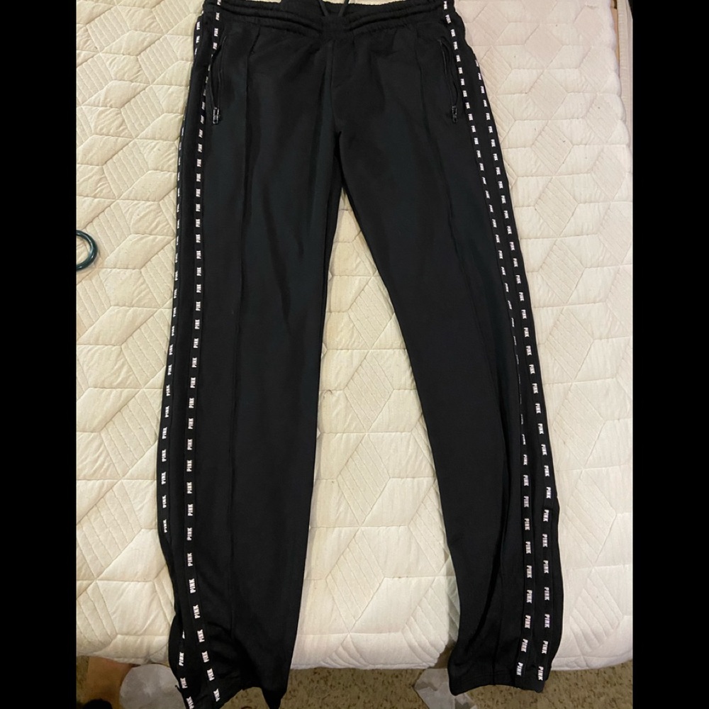 Pink skinny track pant